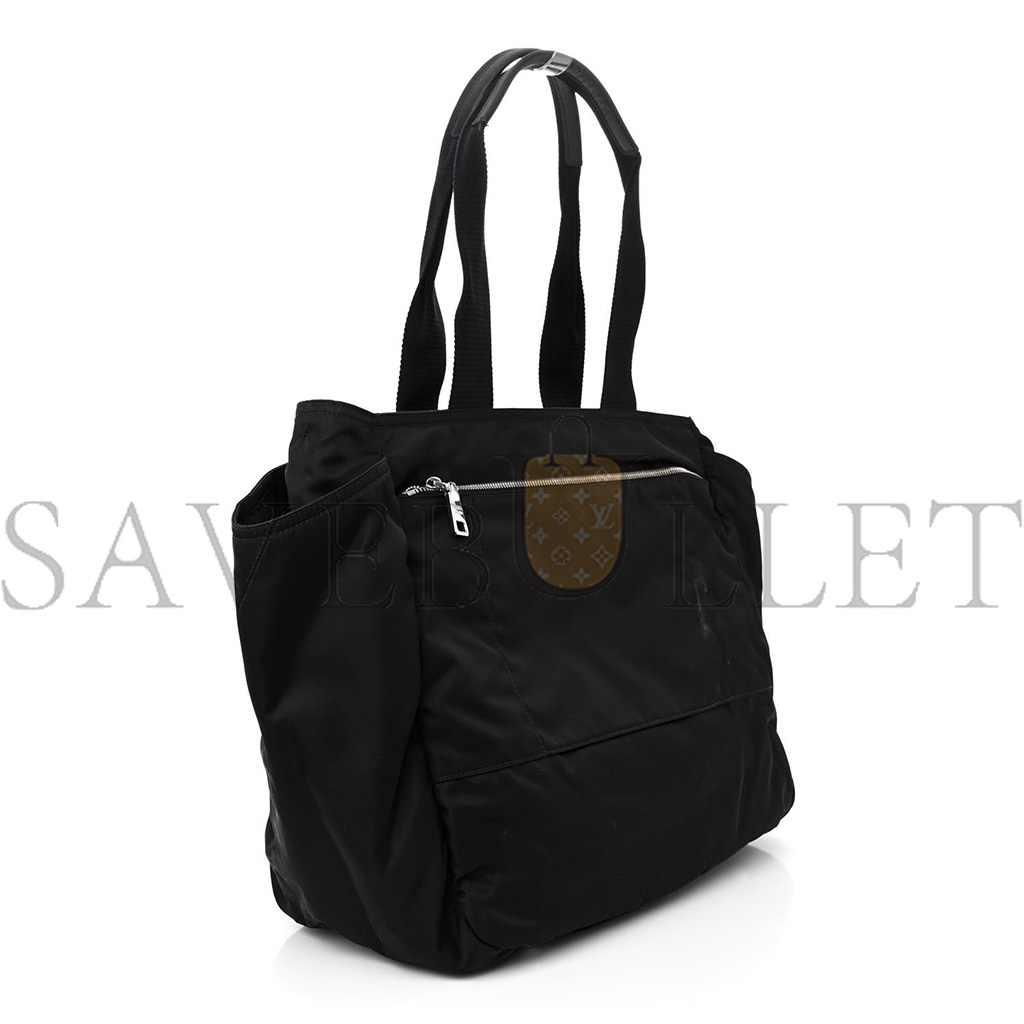 PRADA TESSUTO NYLON VELA DIAPER BAG BLACK (34*28*20cm)