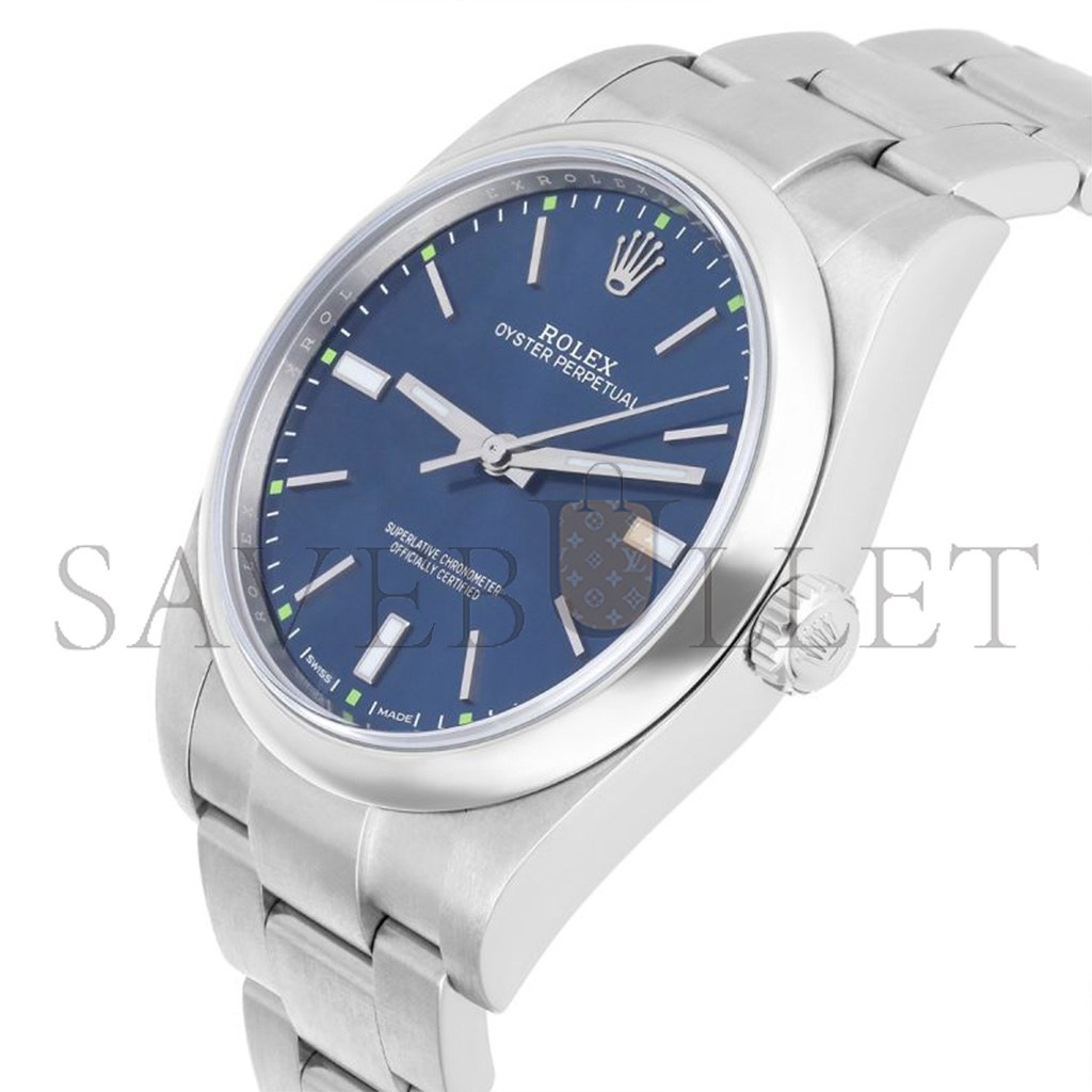 ROLEX OYSTER PERPETUAL BLUE DIAL STAINLESS STEEL 39MM 114300-0003