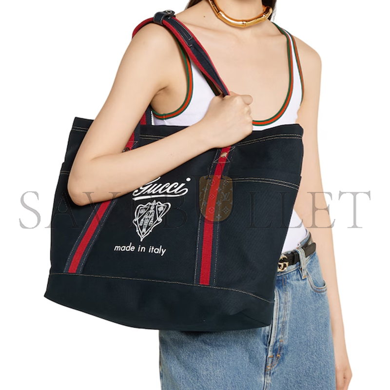 GUCCI PRINTED CANVAS LARGE TOTE BAG 816863FAD784044 (39*45*19cm) GUCCI PRINTED CANVAS LARGE TOTE BAG 816863FAD784044 (39*45*19cm)