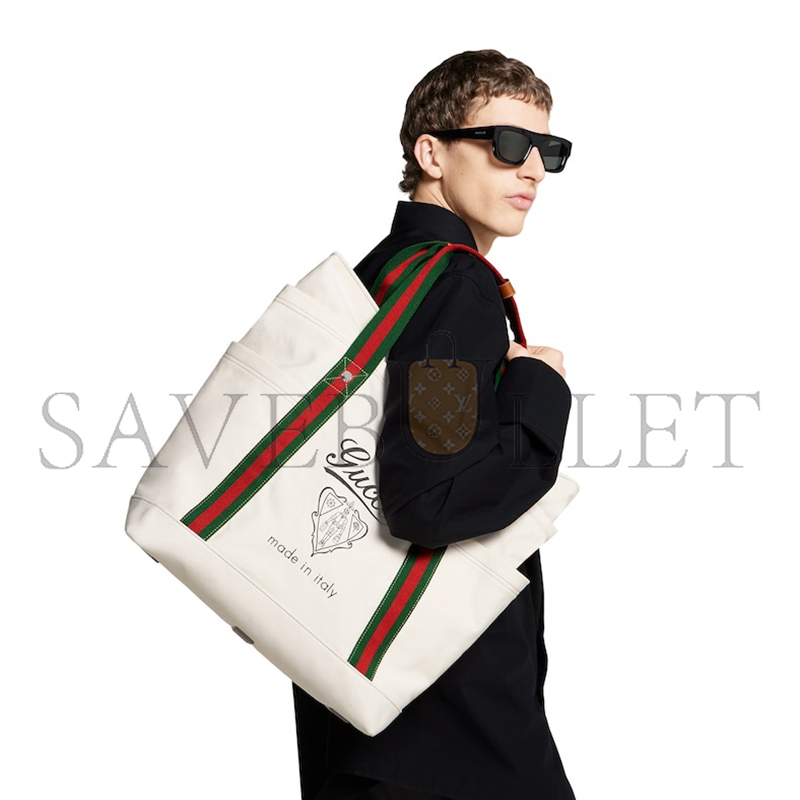 GUCCI PRINTED CANVAS LARGE TOTE BAG 816863FAD789042 (39*45*19cm) GUCCI PRINTED CANVAS LARGE TOTE BAG 816863FAD789042 (39*45*19cm)