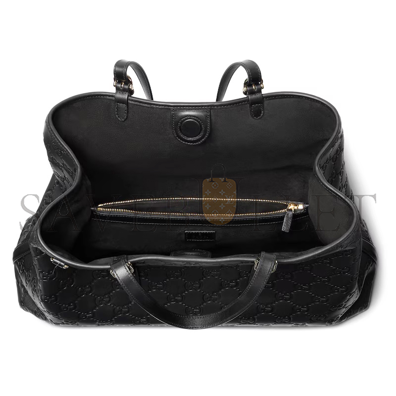 GUCCI GG EMBLEM LARGE TOTE BAG 815213AAFDV1000 (38*25*15cm) GUCCI GG EMBLEM LARGE TOTE BAG 815213AAFDV1000 (38*25*15cm)