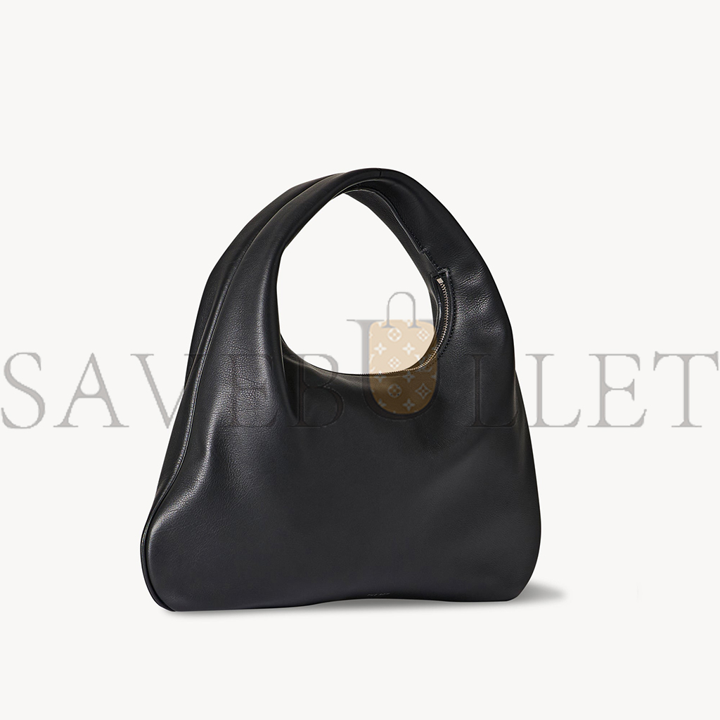 THE ROW SMALL EVERYDAY SHOULDER BAG IN LEATHER BLACK W1279L97BLPL (36*20*3cm)